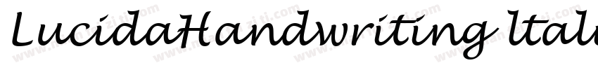 LucidaHandwriting ltalic字体转换
